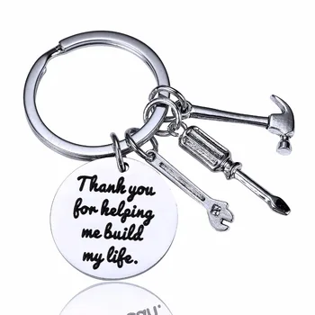 12PC/Lot Thank You For Helping Me Build My Life Keyring Teachers Mothers Fathers Gift Keychain For Mom Dad Stainless Steel Charm
12PC/Lot Thank You For Helping Me Build My Life Keyring Teachers Mothers Fathers Gift Keychain For Mom Dad Stainless Steel Charm
