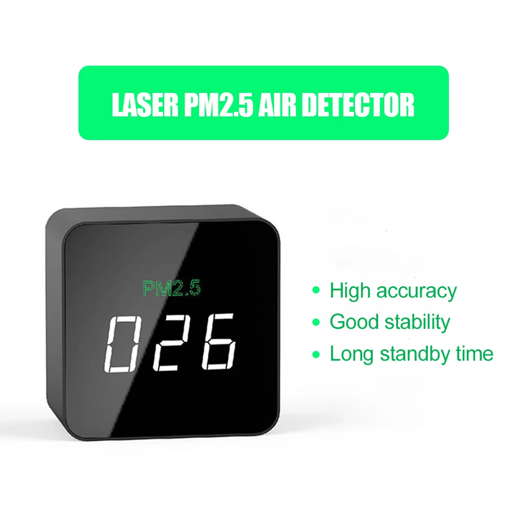 Digital Air Quality Monitor 0~999ug/m3 PM2.5 Detector Tester Gas Monitor Gas Analyzer Mini Smart Monitor for Home Office Car
Digital Air Quality Monitor 0~999ug/m3 PM2.5 Detector Tester Gas Monitor Gas Analyzer Mini Smart Monitor for Home Office Car