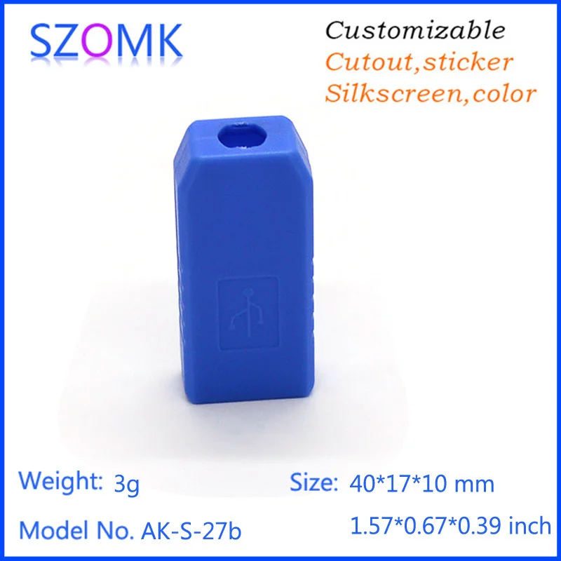 small usb plastic enclosure usb stick shell box junction box plastic housing pcb plastic box for electronics project USB small enclosure (23).jpg
