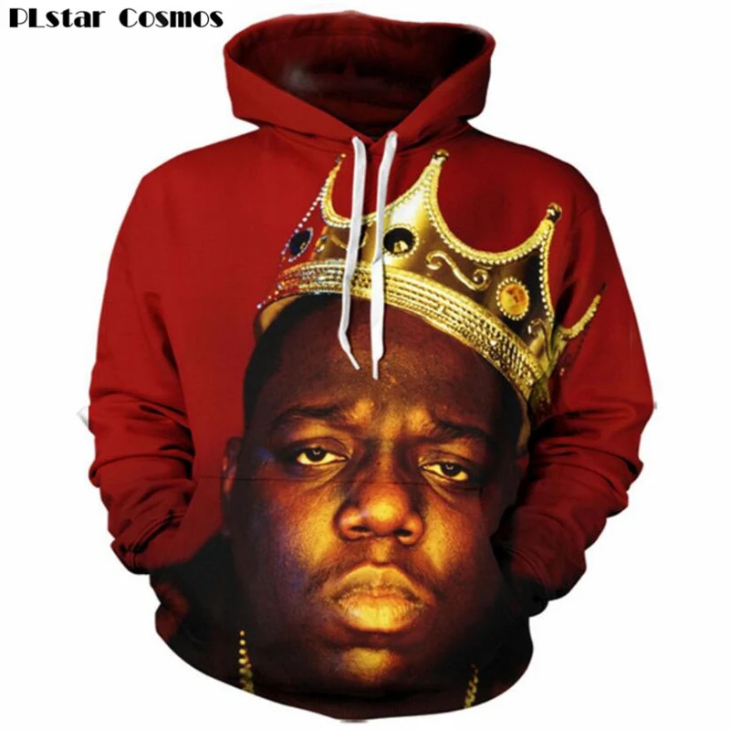 PLstar Cosmos 3D Hoodies Men/Women biggie smalls Sweatshirt Print notorious b.i.g Hip Hop Hoodie size S-5XL Drop shipping
PLstar Cosmos 3D Hoodies Men/Women biggie smalls Sweatshirt Print notorious b.i.g Hip Hop Hoodie size S-5XL Drop shipping