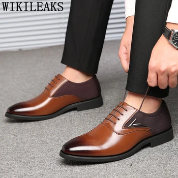 Mans Official Shoes Men's Dress Shoes 2020 Elegant Pointed Shoes Men Formal Shoe Heren Schoenen Leer Zapato Charol Hombre Tenis
Mans Official Shoes Men's Dress Shoes 2020 Elegant Pointed Shoes Men Formal Shoe Heren Schoenen Leer Zapato Charol Hombre Tenis