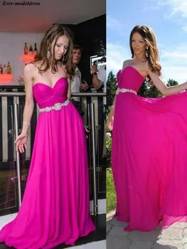 Fuchsia Prom Dresses Long Chiffon A-Line Sweetheart Lace Up Back Pleats Sweep Train Simple Evening Dresses Vestidos De Festa
Fuchsia Prom Dresses Long Chiffon A-Line Sweetheart Lace Up Back Pleats Sweep Train Simple Evening Dresses Vestidos De Festa