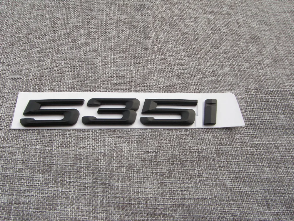 Black ABS Number Letters Word Car Trunk Badge Emblem Letter Decal Sticker for BMW 5 Series 535i
Black ABS Number Letters Word Car Trunk Badge Emblem Letter Decal Sticker for BMW 5 Series 535i