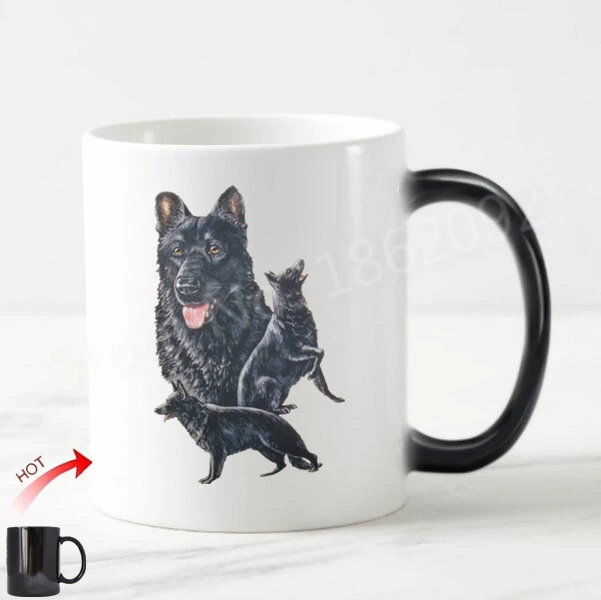 Novelty Black German Shepherd Dogs Magic Mug Color Change Shepherd Dog Puppy Coffee Mug Tea Cup Dad Grandad Father Coworker Gift
Novelty Black German Shepherd Dogs Magic Mug Color Change Shepherd Dog Puppy Coffee Mug Tea Cup Dad Grandad Father Coworker Gift