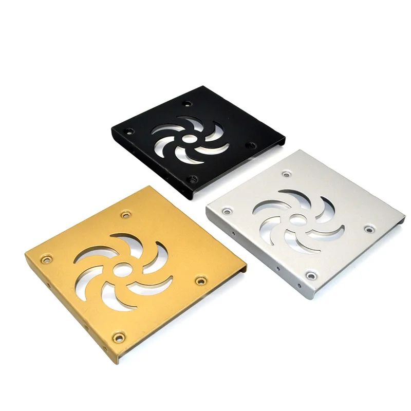 Black Silver Gold 3 Colors 2.5" SSD to 3.5" Bay Caddy Tray Hard Drive HDD Mounting Dock Tray Bracket Adapter Converter Heat Sink
Black Silver Gold 3 Colors 2.5" SSD to 3.5" Bay Caddy Tray Hard Drive HDD Mounting Dock Tray Bracket Adapter Converter Heat Sink