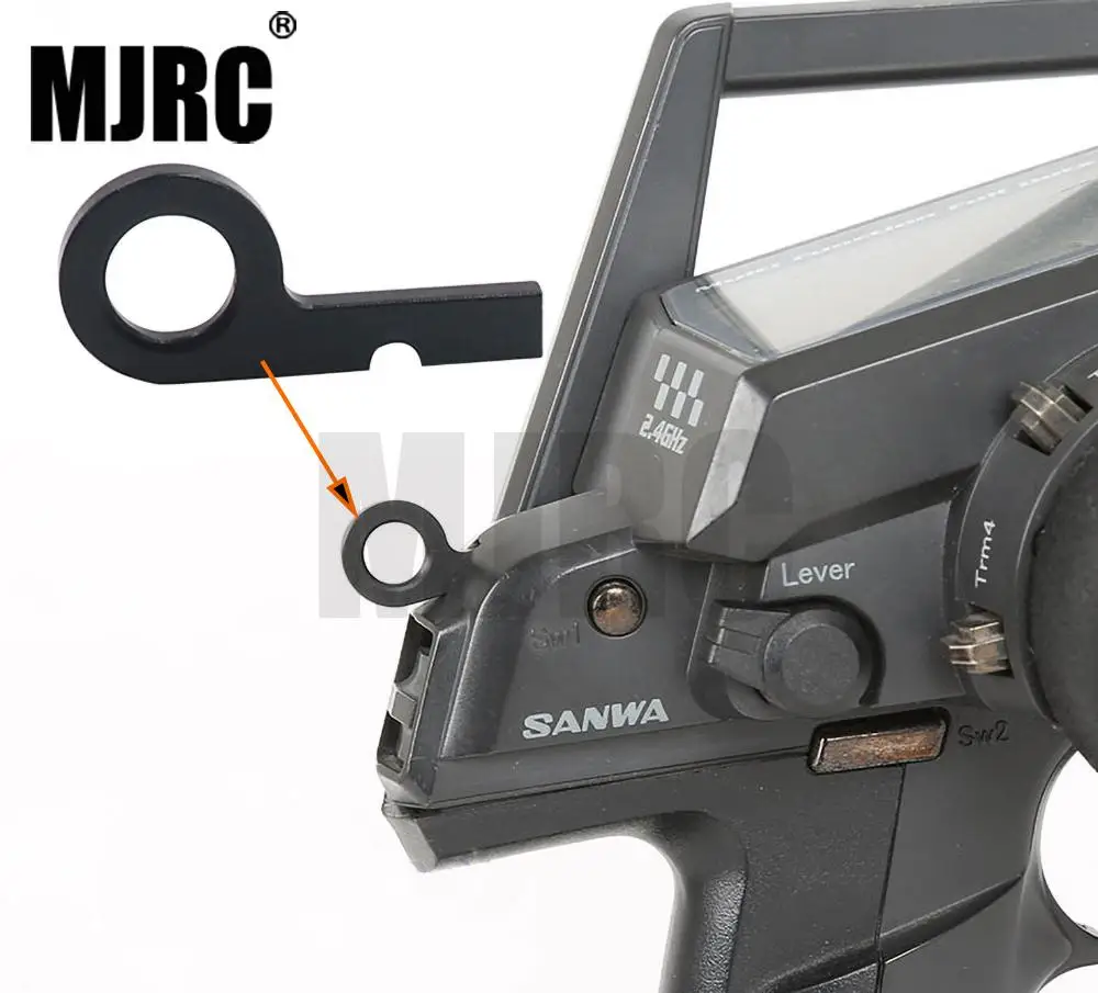 Sanwa Aluminum transmitter lanyard metal hook for RC remote control Sanwa radio system M12 / M12S / RS / MT4 / MT4S / MT-44
Sanwa Aluminum transmitter lanyard metal hook for RC remote control Sanwa radio system M12 / M12S / RS / MT4 / MT4S / MT-44