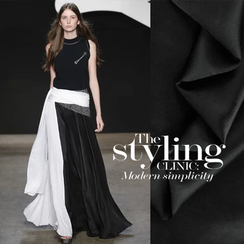 The United States order high quality black sateen fabric soft light eternal classic timeless 49 yuan / M
The United States order high quality black sateen fabric soft light eternal classic timeless 49 yuan / M
