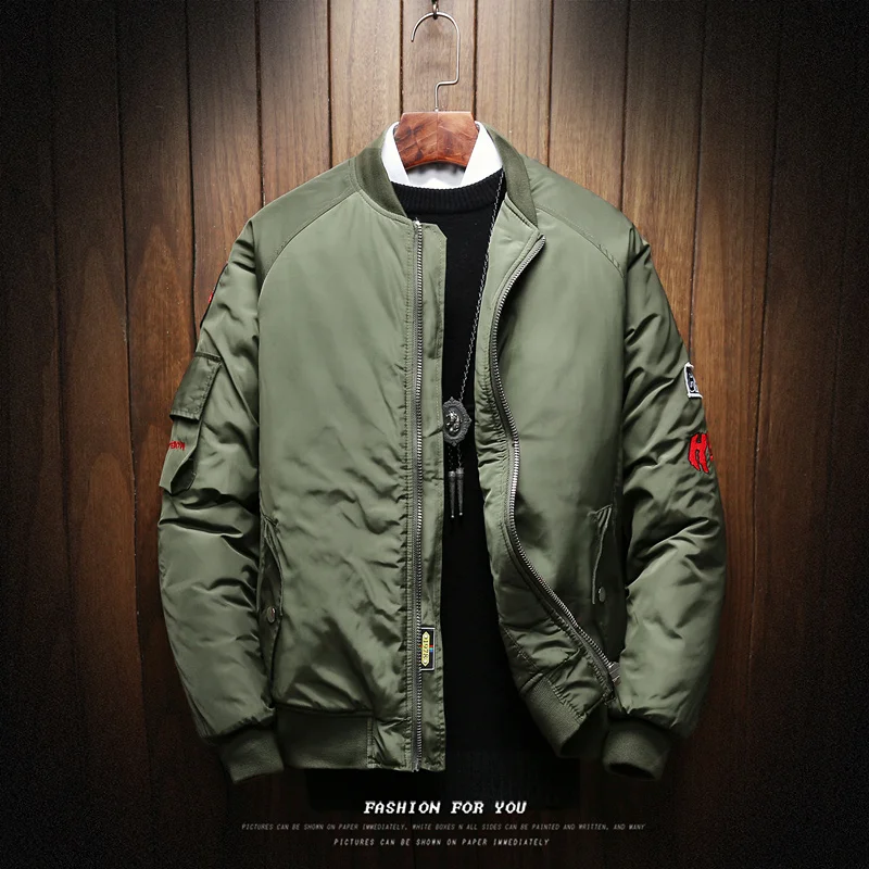 Vintage Bomber Brand Fashion Jacket Men 2019 Autumn Winter Solid Japan Style Clothing Plus ASIAN SIZE M-5XL
Vintage Bomber Brand Fashion Jacket Men 2019 Autumn Winter Solid Japan Style Clothing Plus ASIAN SIZE M-5XL