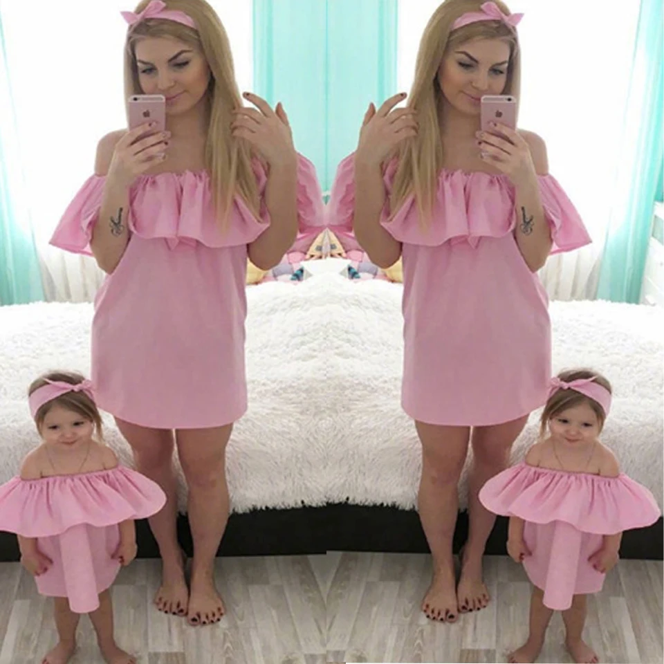 Mommy And Me Mother Daughter Dresses Family Mom Girl Dress Match Cotton Solid Anomous Dresses Women Girls Holiday Dresses
Mommy And Me Mother Daughter Dresses Family Mom Girl Dress Match Cotton Solid Anomous Dresses Women Girls Holiday Dresses
