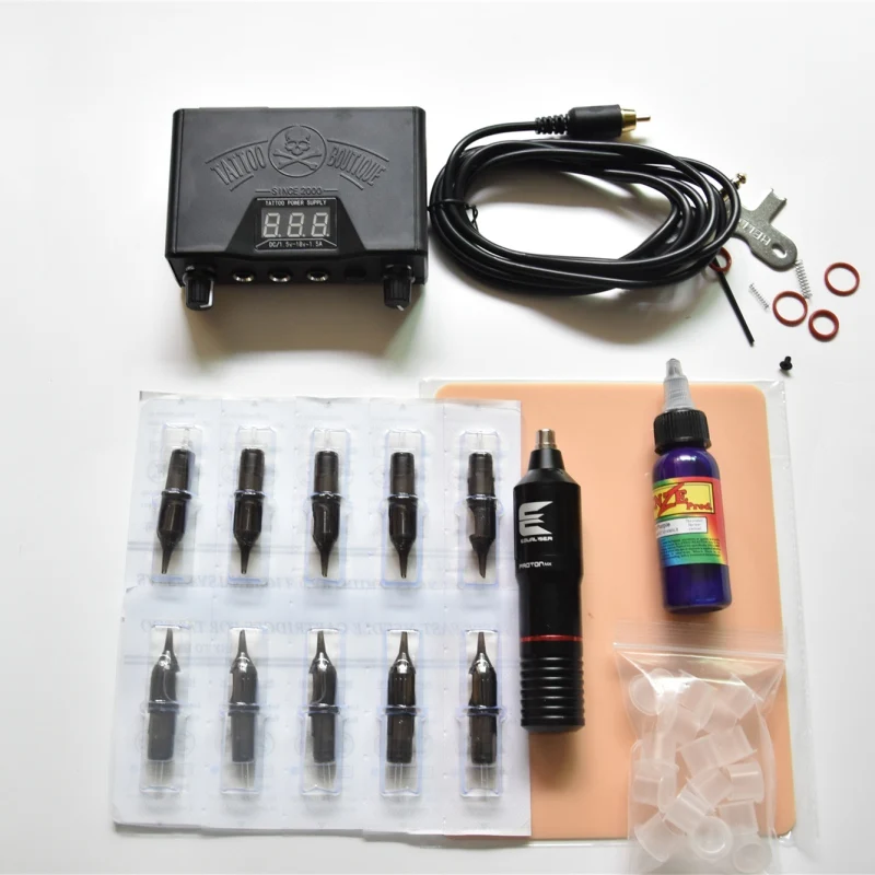 professional tattoo kit set rotary tattoo machine pen power ink sets needles accessories
professional tattoo kit set rotary tattoo machine pen power ink sets needles accessories
