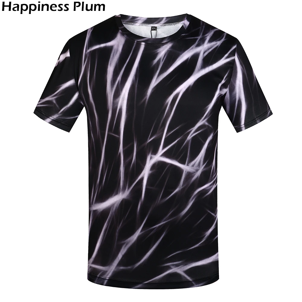 Happiness Plum Men's Fashion 3D T-shirt Men 2017 Anime Lightning 3d Printed T-shirts Men Funny T Shirts Tee Summer Tops Clothes 18