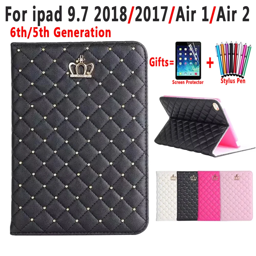 Fashion Girl Case for iPad 6 6th Generation 5 5th 9.7 2017 2018 Air 1 2 Crown Bling Pu Leather Stand Cover Funda Capa +Film+Pen
Fashion Girl Case for iPad 6 6th Generation 5 5th 9.7 2017 2018 Air 1 2 Crown Bling Pu Leather Stand Cover Funda Capa +Film+Pen
