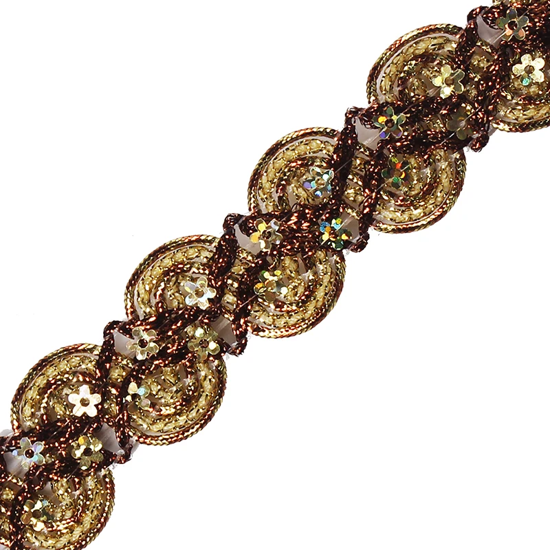 20yards Beaded Gold Sequin Fabric Paillette Braided Applique Decorated Lace Ribbon Trim Sewing Supplies for Accessories T2200
20yards Beaded Gold Sequin Fabric Paillette Braided Applique Decorated Lace Ribbon Trim Sewing Supplies for Accessories T2200