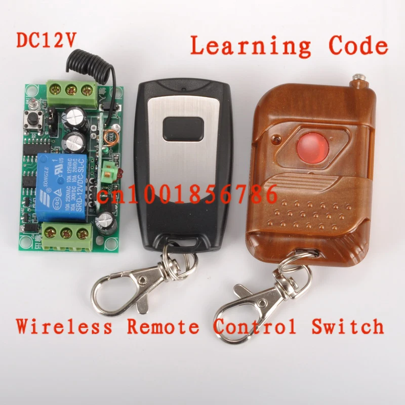 RF wireless remote control switch system receivers&2 transmitter independently Momentary&Toggle adjustable.12V1CH garage doors 
RF wireless remote control switch system receivers&2 transmitter independently Momentary&Toggle adjustable.12V1CH garage doors