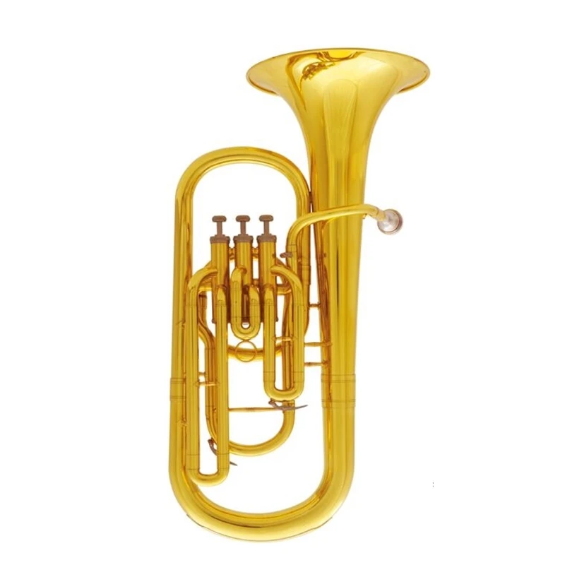 Музыкальные инструменты Baritone Bb 3 поршни гудок баритона с мундштуком и