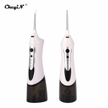 Portable Electric Oral Irrigator Rechargeable Water Flosser Tooth Cleaner with 3 Operating Modes and 4 Replaceable Nozzles P42
Portable Electric Oral Irrigator Rechargeable Water Flosser Tooth Cleaner with 3 Operating Modes and 4 Replaceable Nozzles P42