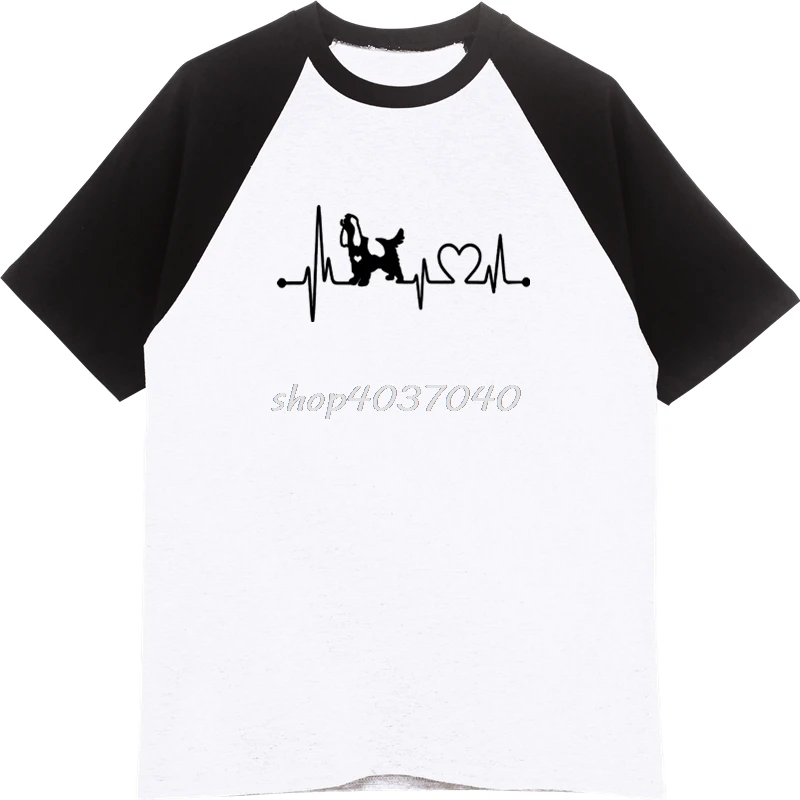 Summer Style Fashion Men Cotton Raglan Sleeve T Shirts Heartbeat Cocker Spaniel Dog Funny T-Shirt Hip Hop Tees Tops Streetwear
Summer Style Fashion Men Cotton Raglan Sleeve T Shirts Heartbeat Cocker Spaniel Dog Funny T-Shirt Hip Hop Tees Tops Streetwear