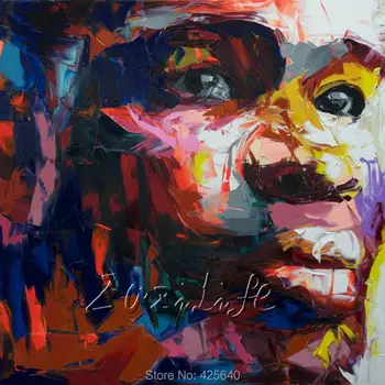 Palette knife painting portrait Palette knife Face Oil painting Impasto figure on canvas Hand painted Francoise Nielly 14-61
Palette knife painting portrait Palette knife Face Oil painting Impasto figure on canvas Hand painted Francoise Nielly 14-61