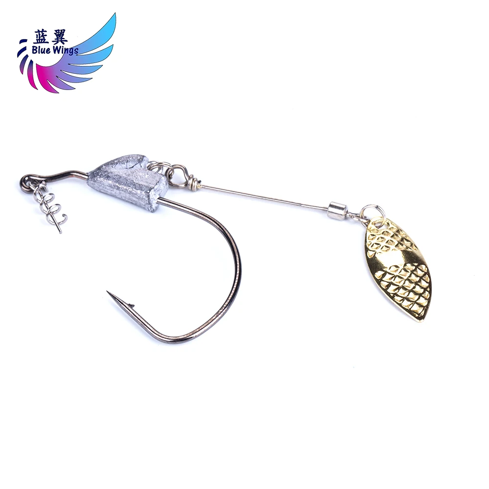 Blue wings 5pcs/lot Barbed Fishhook Crank Worm Hooks with Lead Head Spring Metal Spoon Sequins Fishing Tackle For Soft Worm Bait
Blue wings 5pcs/lot Barbed Fishhook Crank Worm Hooks with Lead Head Spring Metal Spoon Sequins Fishing Tackle For Soft Worm Bait