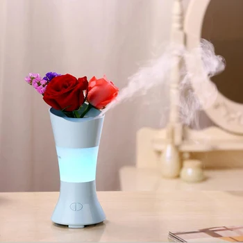 Vase Essential Oil Aroma Diffuser Night Light Ultrasonic Air Humidifiers Mist Maker Desk Air Purifier For Home & Office 
Vase Essential Oil Aroma Diffuser Night Light Ultrasonic Air Humidifiers Mist Maker Desk Air Purifier For Home & Office