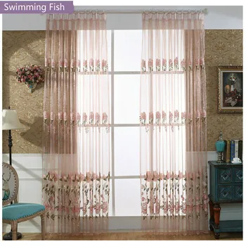 Pink Embroidery Floral Tulle Window Door Decorative Sheer Voile Curtain Panel Window screening For Living Room Bedroom
Pink Embroidery Floral Tulle Window Door Decorative Sheer Voile Curtain Panel Window screening For Living Room Bedroom