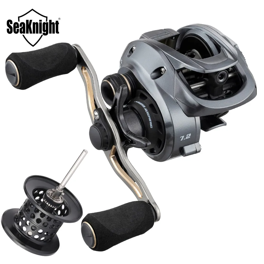 SeaKnight FALCON Baitcasting Fishing Reel 7.2:1 8.1:1 12 Bearings Magnetic Brake System Drag 8KG / 7KG Max Drag With Spare Spool
SeaKnight FALCON Baitcasting Fishing Reel 7.2:1 8.1:1 12 Bearings Magnetic Brake System Drag 8KG / 7KG Max Drag With Spare Spool