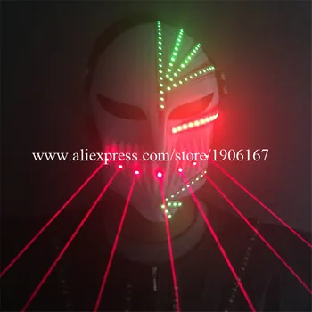 Wholesale 5 Pcs Laserman Mask Led Luminous Halloween Death Mask Red Illuminate Stage Performance Christmas Party Headwear Mask
Wholesale 5 Pcs Laserman Mask Led Luminous Halloween Death Mask Red Illuminate Stage Performance Christmas Party Headwear Mask