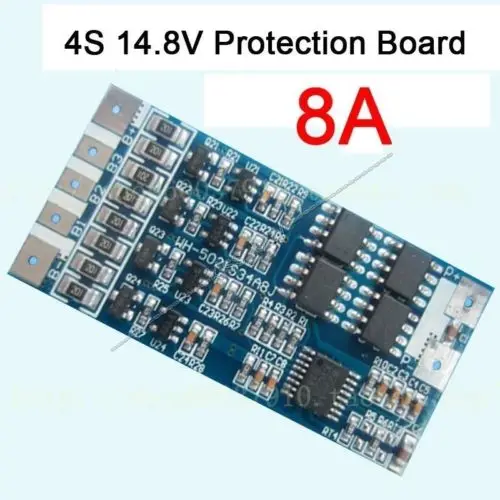 4s cell 14.8V 8A w/Balance Li-ion Lithium 18650 Battery Charge BMS PCB Protection Board
4s cell 14.8V 8A w/Balance Li-ion Lithium 18650 Battery Charge BMS PCB Protection Board