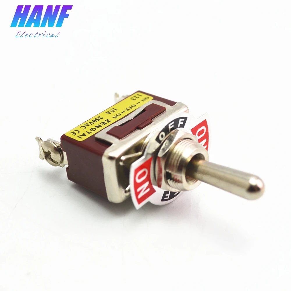 1pcs 12mm Momentary Toggle Switch 3 Screw (ON)-OFF-(ON) Rocker SPDT 250V 15A E-TEN123
1pcs 12mm Momentary Toggle Switch 3 Screw (ON)-OFF-(ON) Rocker SPDT 250V 15A E-TEN123