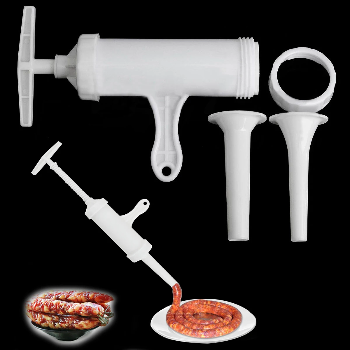 Food Grade PP Manual Sausage Stuffer Tools Food Grade Plastic Sausage Cod Fish Intestines High Capacity Kitchen Meat Grinder
Food Grade PP Manual Sausage Stuffer Tools Food Grade Plastic Sausage Cod Fish Intestines High Capacity Kitchen Meat Grinder