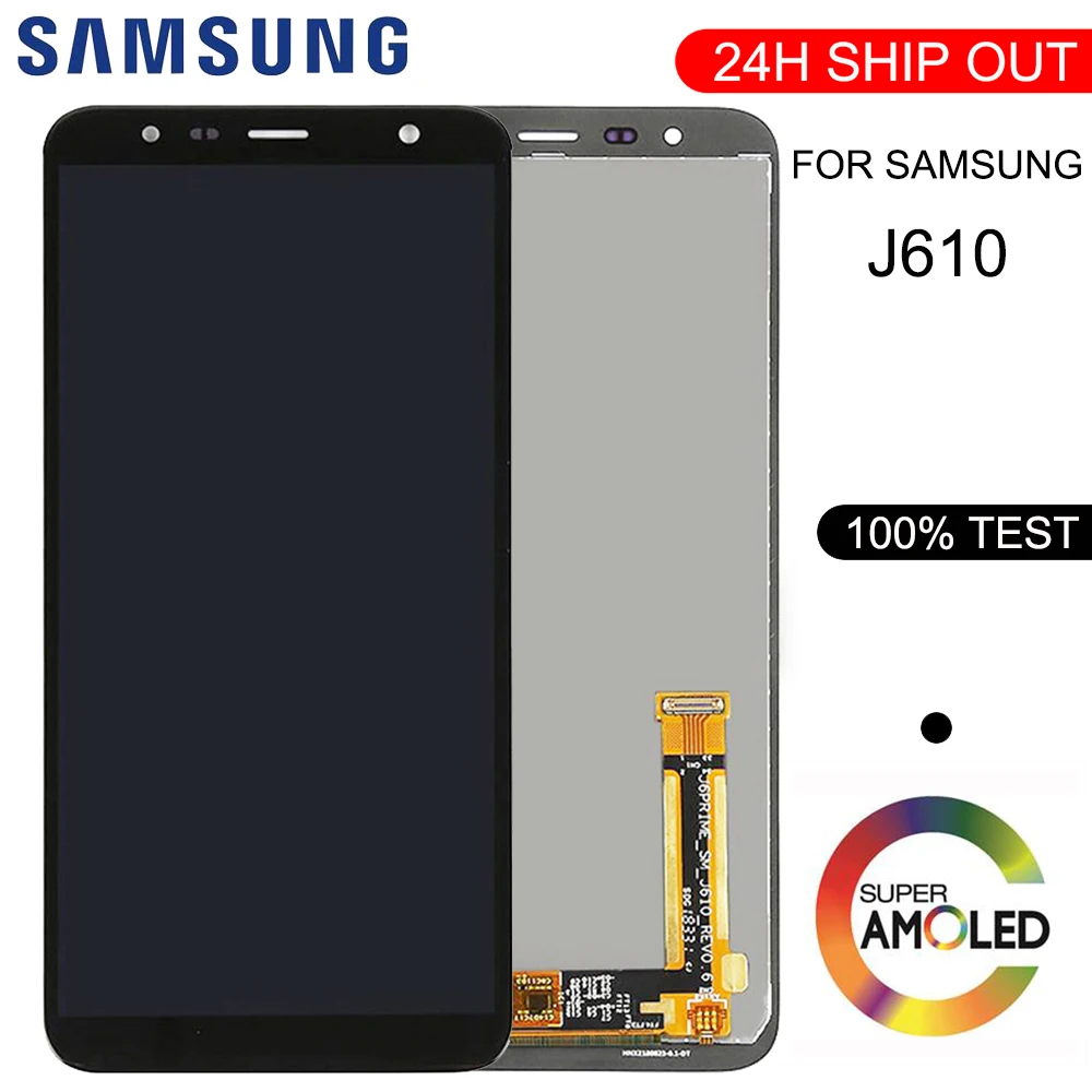Сменный ЖК-экран для Samsung Galaxy J6 + J610 SM-J610F SM-J610FN модуль ЖК-дисплея | Мобильные