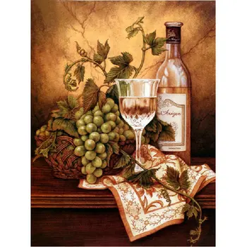 5D DIY Diamond Painting Cross Stitch Kits full square Diamond Embroidery rhinestone Mosaic grape wine handmade Needlework
5D DIY Diamond Painting Cross Stitch Kits full square Diamond Embroidery rhinestone Mosaic grape wine handmade Needlework