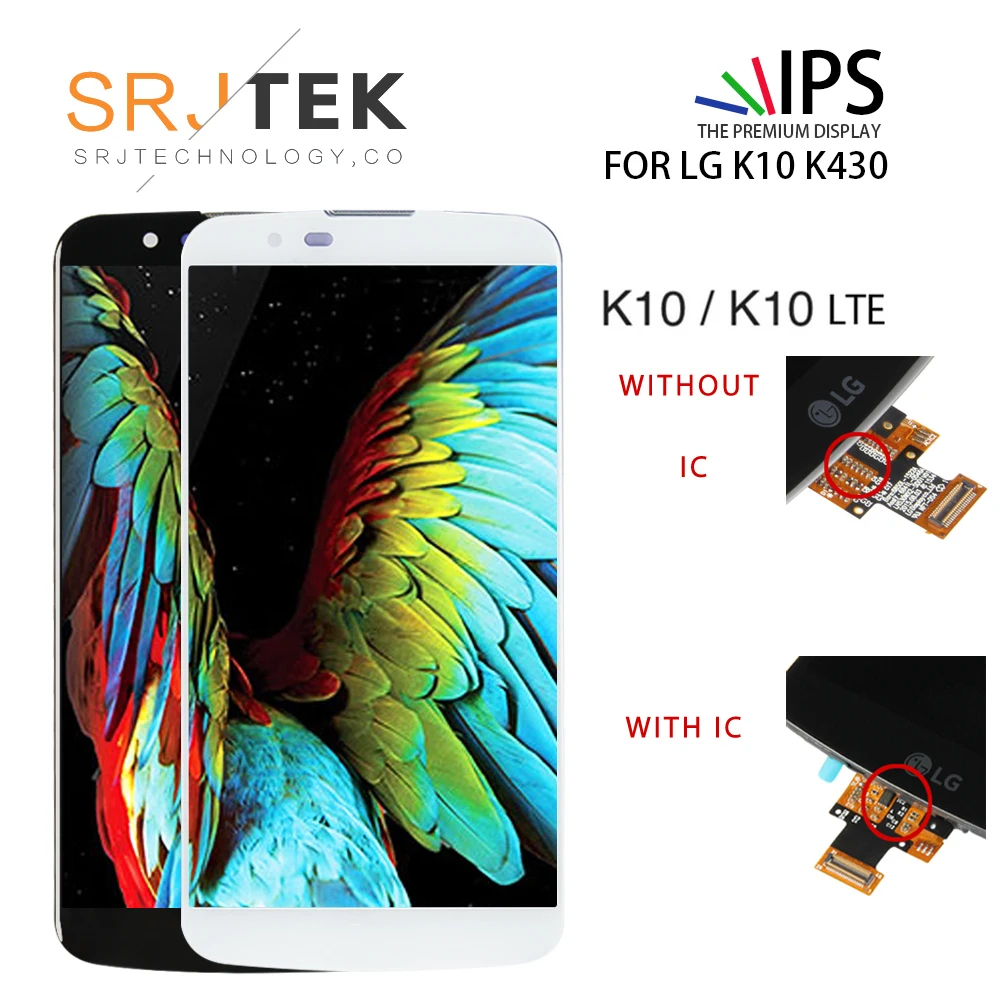 ORIGINAL 5.3" Display For LG K10 LCD Screen Digitizer Assembly Display For LG K10 LCD K10 LTE K430 K430DS K420N 420N Replacement
ORIGINAL 5.3" Display For LG K10 LCD Screen Digitizer Assembly Display For LG K10 LCD K10 LTE K430 K430DS K420N 420N Replacement