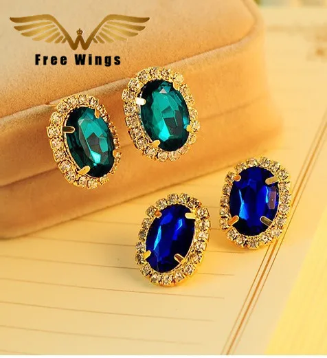 New Fashion 18KG Plated Earrings 3 Colors Gorgeoustemperament OL Exquisite Full Cystal Rhinestone Gem Stud Earrings For Women
New Fashion 18KG Plated Earrings 3 Colors Gorgeoustemperament OL Exquisite Full Cystal Rhinestone Gem Stud Earrings For Women