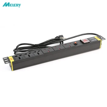 PDU Cabinet Switch Socket Power Strip 6 way UK/US/EU /AU Plug Universal Outlets Overload Lightning Protection 2m Extension Cord
PDU Cabinet Switch Socket Power Strip 6 way UK/US/EU /AU Plug Universal Outlets Overload Lightning Protection 2m Extension Cord