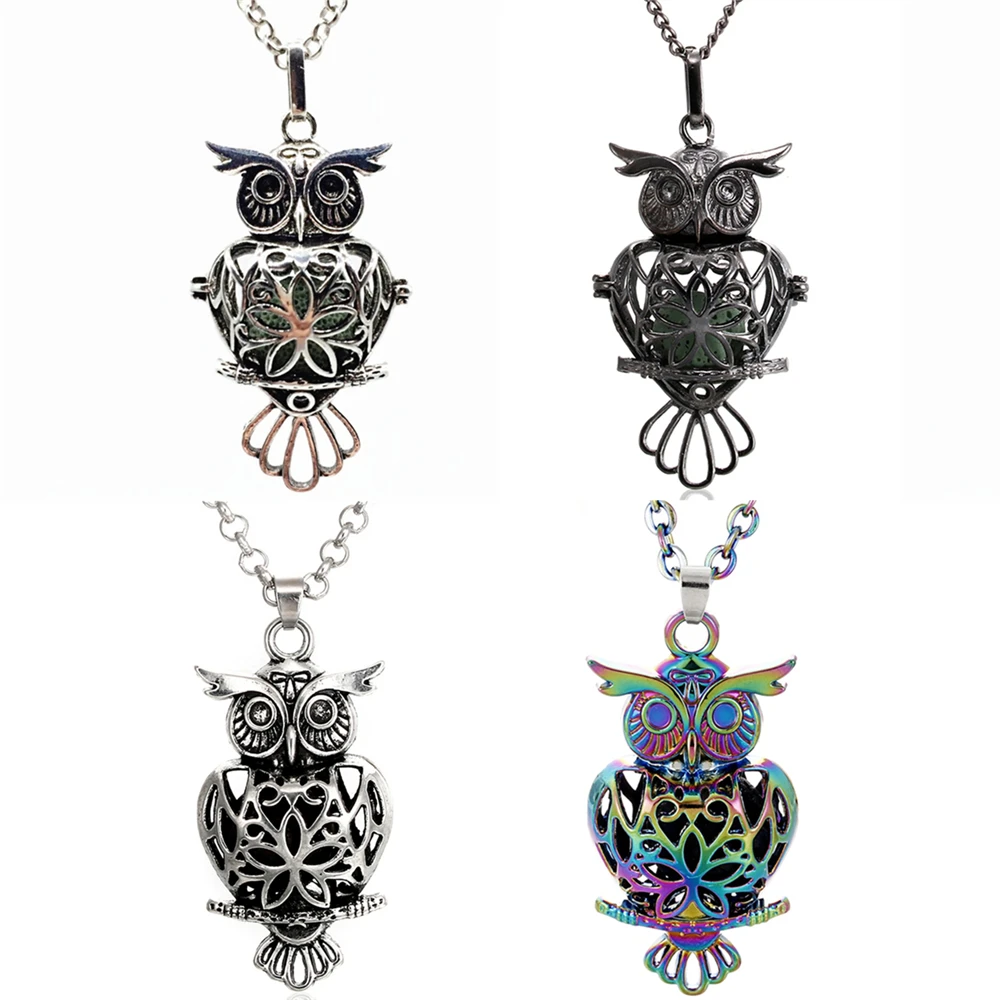 Multicolor Owl Elephant Lava Rock Aroma Essential Oil Diffuser Bohemian Hollow Open Locket Pendant Necklace With 70cm Chain
Multicolor Owl Elephant Lava Rock Aroma Essential Oil Diffuser Bohemian Hollow Open Locket Pendant Necklace With 70cm Chain