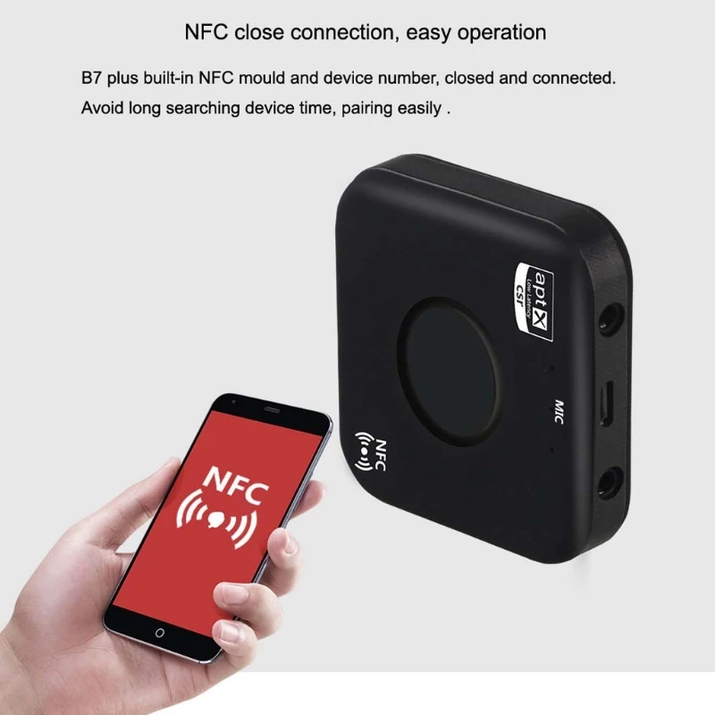 CSRA64215 Wireless Audio Receiver Adapter B7 PLUS Bluetooth 4.2 Receiver APT-X NFC CVC6.0 Built-in Microphone AUX Out
CSRA64215 Wireless Audio Receiver Adapter B7 PLUS Bluetooth 4.2 Receiver APT-X NFC CVC6.0 Built-in Microphone AUX Out