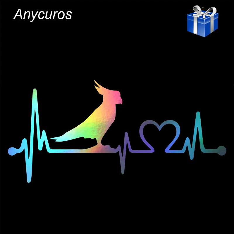 Car Styling Parrot Cockatoo Bird Heartbeat Lifeline Car Sticker Car Body Window Wall Decal Vinyl reflective sticker 20.3cm*9.5cm
Car Styling Parrot Cockatoo Bird Heartbeat Lifeline Car Sticker Car Body Window Wall Decal Vinyl reflective sticker 20.3cm*9.5cm