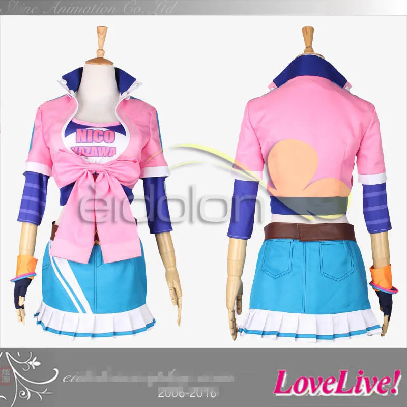Image Love Live Nico Yazawa Uniforms Baseball Awken Dress Cosplay Costume Custom Made Free Shipping