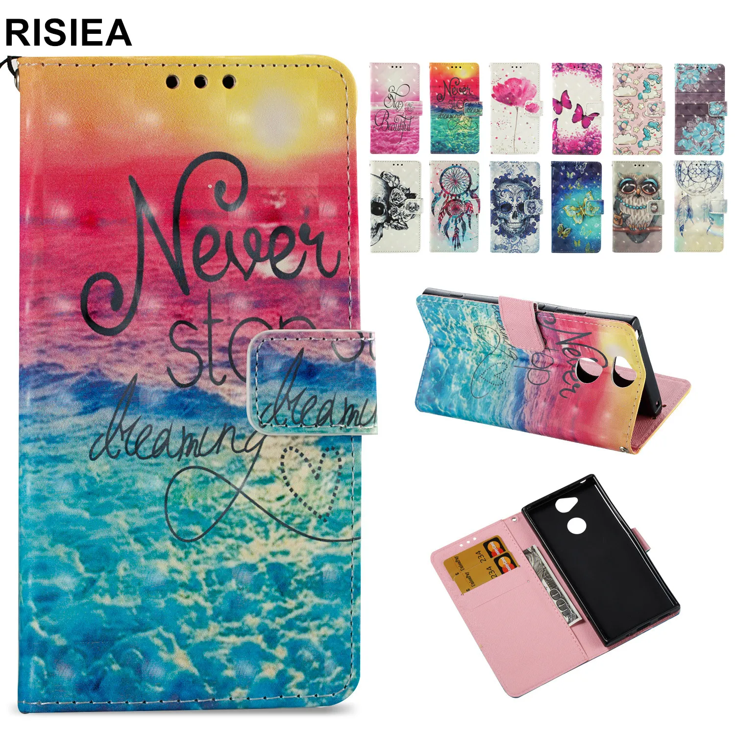 RISIEA Flip Wallet Case For Sony Xperia 10 XA1 XA2 Ultra Plus L2 XZ XZ1 XZ2 XZ3 Premium Compact PU Leather Cover
RISIEA Flip Wallet Case For Sony Xperia 10 XA1 XA2 Ultra Plus L2 XZ XZ1 XZ2 XZ3 Premium Compact PU Leather Cover