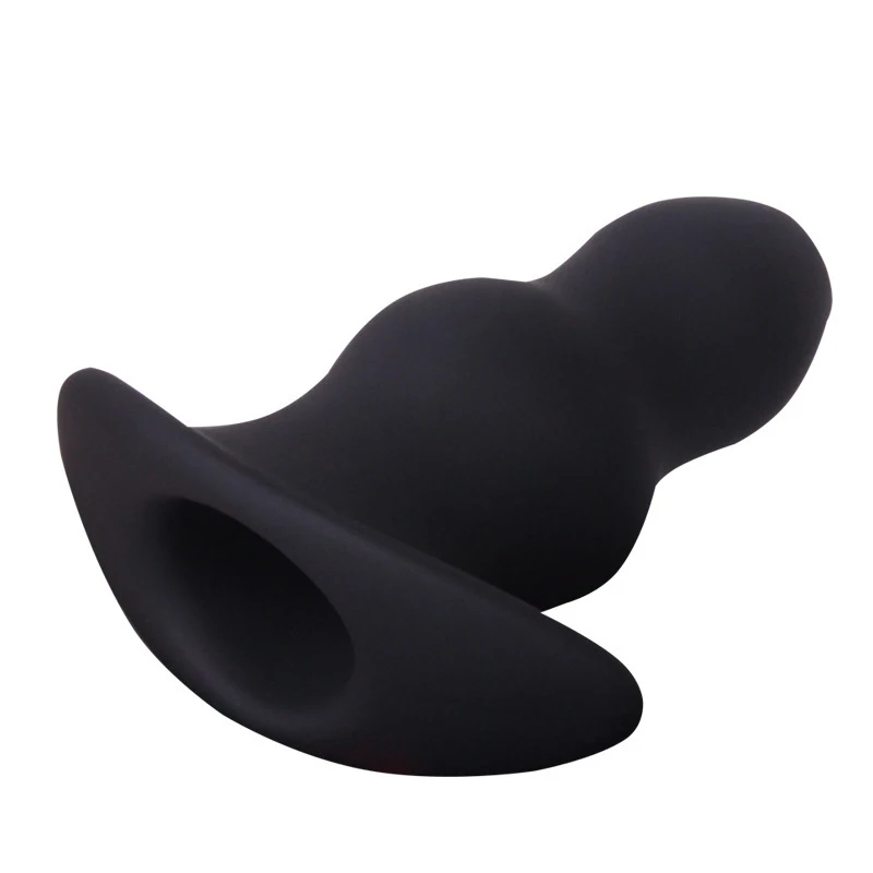Silicone Hollow Enema Anal Plug Anus Vagina Speculum SM Erotic Toy Prostate Massager Butt Plug Anal Beads Sex Toys For Men Women