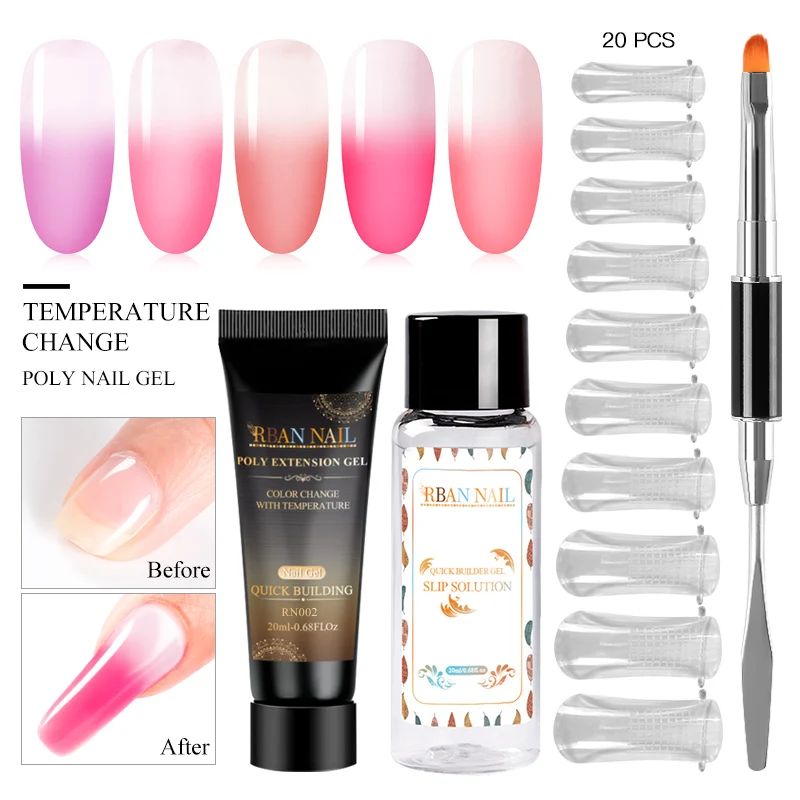 20 ML Thermal Quick Building Gel Set Nail Polish Acrylic Poly Extension Gel Nail UV Builder Soak Off Nail Art Varnish Lacquer
20 ML Thermal Quick Building Gel Set Nail Polish Acrylic Poly Extension Gel Nail UV Builder Soak Off Nail Art Varnish Lacquer