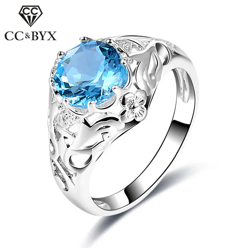CC Vintage Flower Vine Rings For Women Light Blue Color Wedding Luxury Jewelry Silver Ring Engagement Accessories Bague CC893
CC Vintage Flower Vine Rings For Women Light Blue Color Wedding Luxury Jewelry Silver Ring Engagement Accessories Bague CC893
