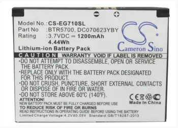 Cameron Sino 1200mAh battery for TOSHIBA Portege G710 BTR5700 DC070623YBY Mobile, SmartPhone Battery
Cameron Sino 1200mAh battery for TOSHIBA Portege G710 BTR5700 DC070623YBY Mobile, SmartPhone Battery