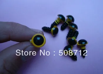fress ship!!!200pcs/lot DIY stuffed toy findings 10mm yellow Color plastic pupil eyes/ safety eyes with PLASTIC lock-washers 
fress ship!!!200pcs/lot DIY stuffed toy findings 10mm yellow Color plastic pupil eyes/ safety eyes with PLASTIC lock-washers