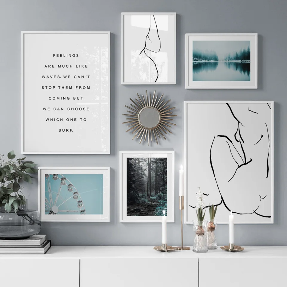 Abstract-Sexy-Woman-Forest-Line-body-Art-Wall-Art-Canvas-Painting-Nordic-Posters-And-Prints-Wall