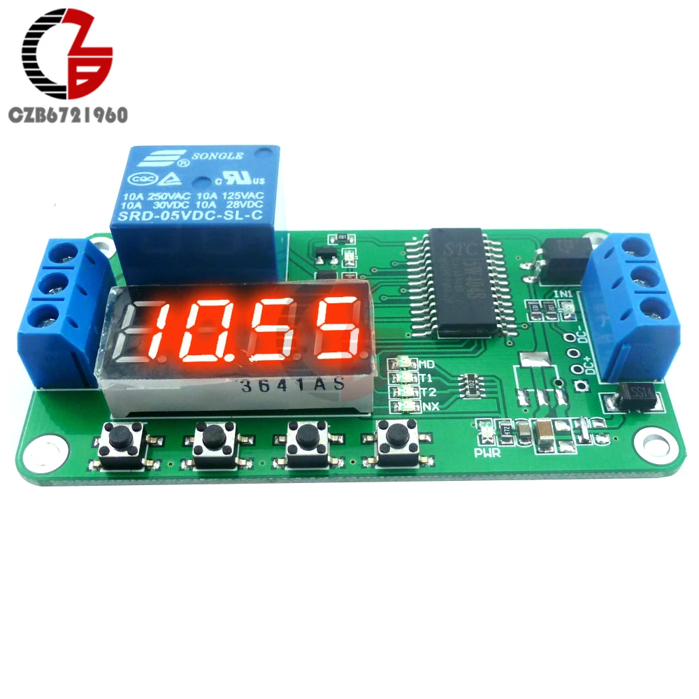 DC 5V Low Level Trigger PLC Cycle Timer Switch LED Digital Time Delay Relay Anti Reverse Timing for Smart Home Lighting Auto
DC 5V Low Level Trigger PLC Cycle Timer Switch LED Digital Time Delay Relay Anti Reverse Timing for Smart Home Lighting Auto
