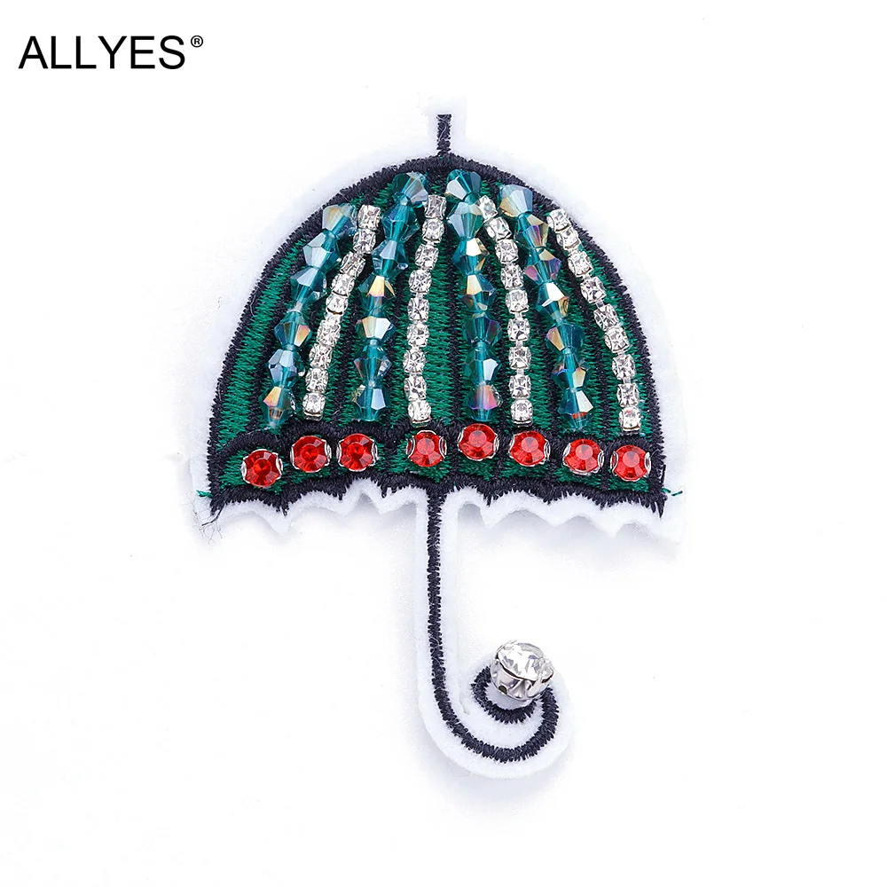 ALLYES Large Brooches For Women Costume Jewelry Embroidery Green Umbrella Shaped Acrylic Beads Crystal Brooch Lapel Pin
ALLYES Large Brooches For Women Costume Jewelry Embroidery Green Umbrella Shaped Acrylic Beads Crystal Brooch Lapel Pin