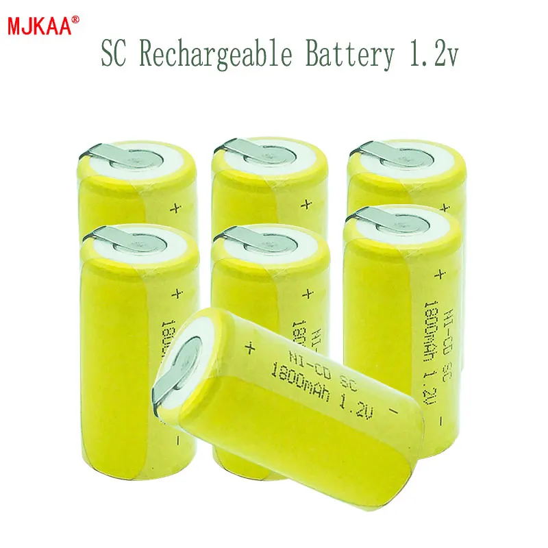 High Quality 8 Pcs/otT SC battery 1800mAh rechargeable Sub C SC 22420 with an Extension Cord Processed into Tools Battery Pack
High Quality 8 Pcs/otT SC battery 1800mAh rechargeable Sub C SC 22420 with an Extension Cord Processed into Tools Battery Pack