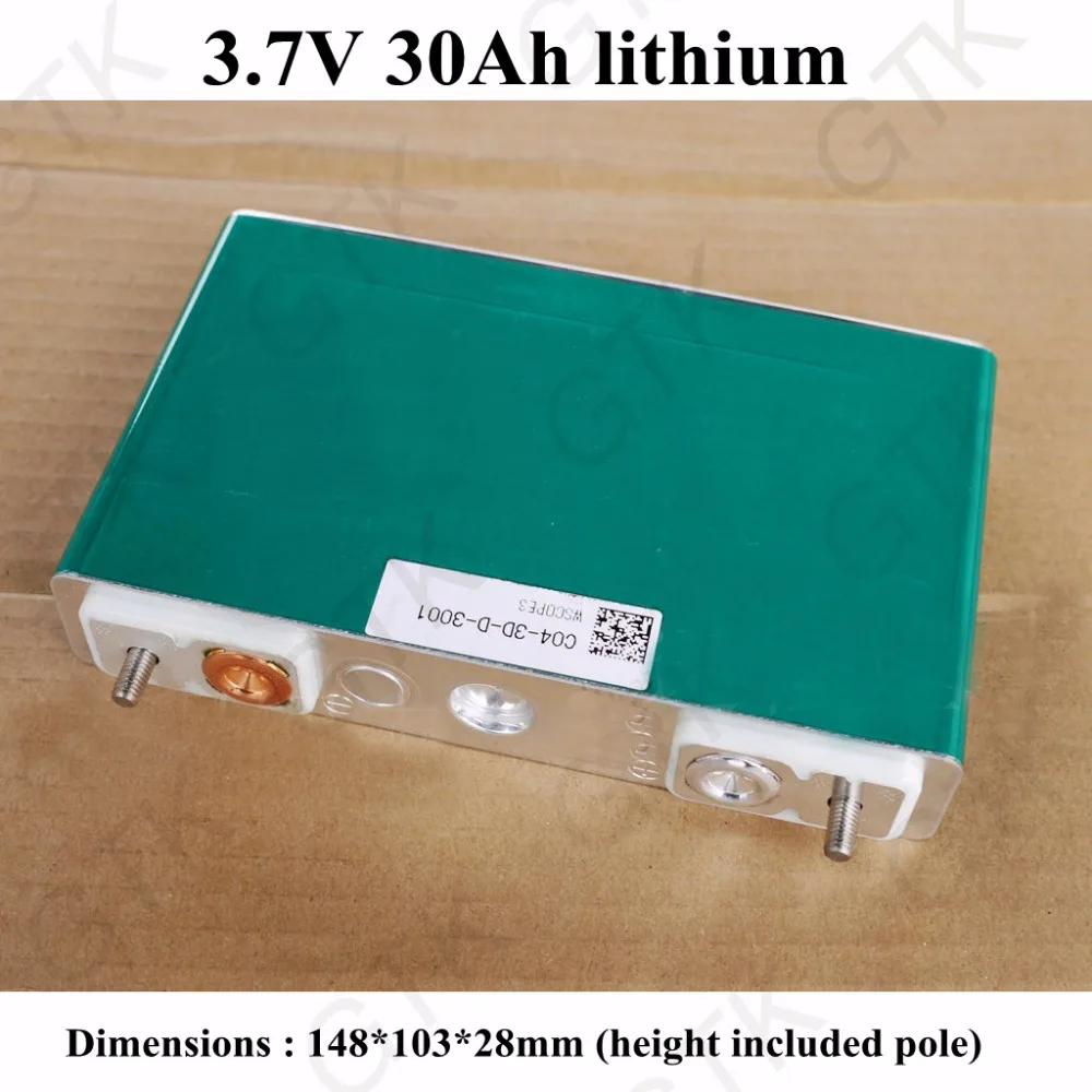 GTK 30ah 3.7v lithium polymer battery 3.7v rechargeable battery for diy battery pack electric vehicles electric motorcycles
GTK 30ah 3.7v lithium polymer battery 3.7v rechargeable battery for diy battery pack electric vehicles electric motorcycles